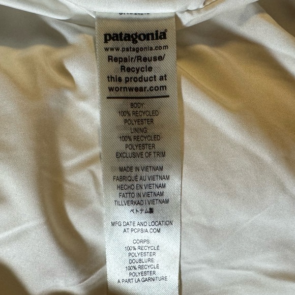 Patagonia Los Gatos Full Front Zip Jacket, White, Women’s-L EUC, - Picture 11 of 12